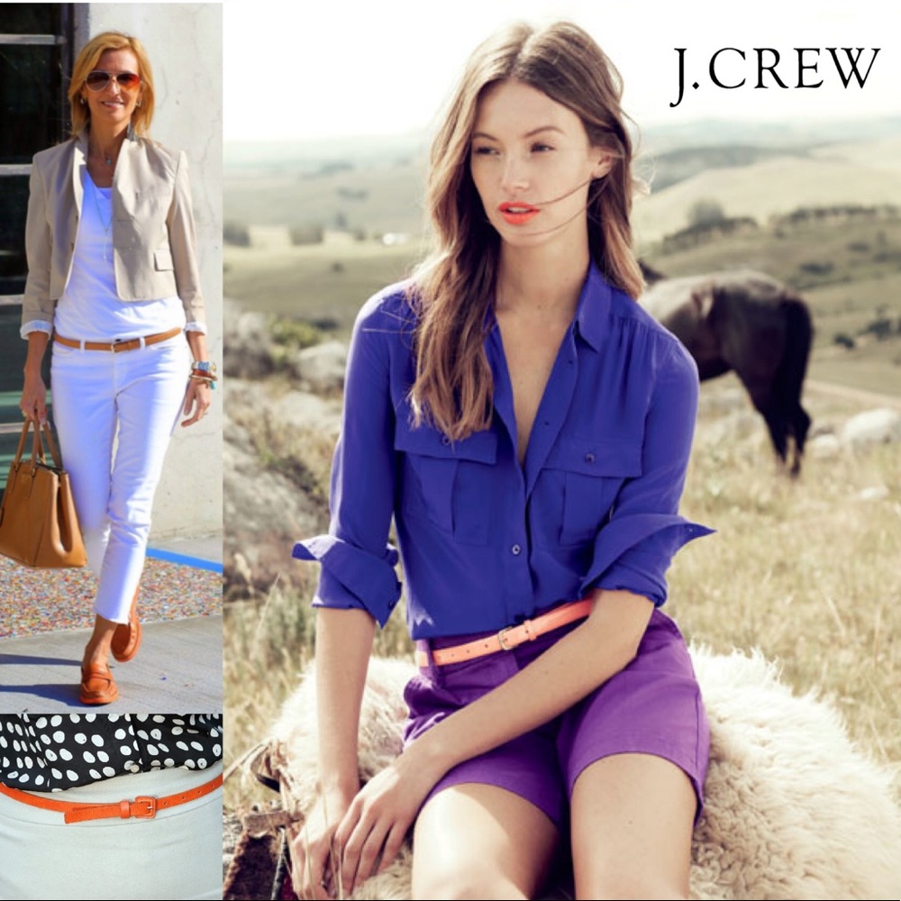J. Crew Orange Belt - Picture 6 of 7